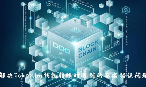 解决Tokenim钱包转账时遇到的签名错误问题