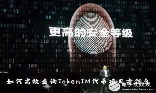如何高效查询TokenIM代币项目方信息