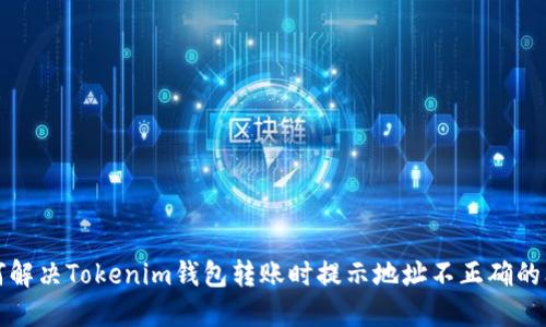 如何解决Tokenim钱包转账时提示地址不正确的问题