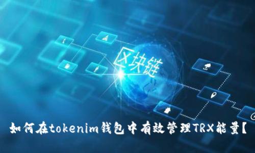 如何在tokenim钱包中有效管理TRX能量?