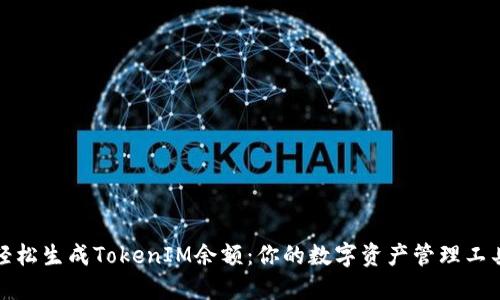 轻松生成TokenIM余额:你的数字资产管理工具