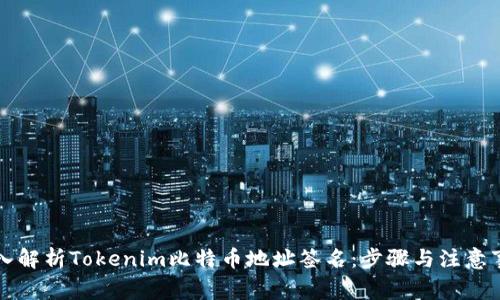 深入解析Tokenim比特币地址签名：步骤与注意事项